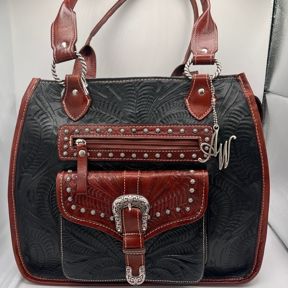 American West Embossed HandBag